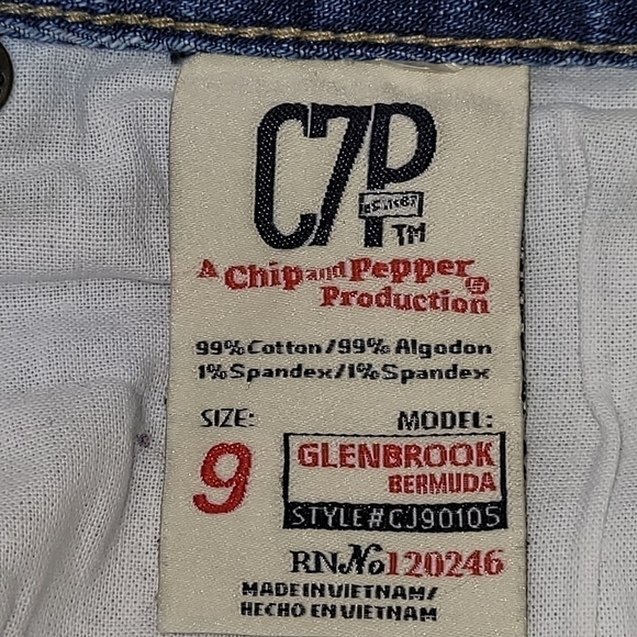 Vintage Chip n Pepper low rise Bermuda shorts sz 9 - Picture 10 of 11